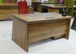 Fantastic Executive Office Furniture , Walnut Office Desk Large Storage