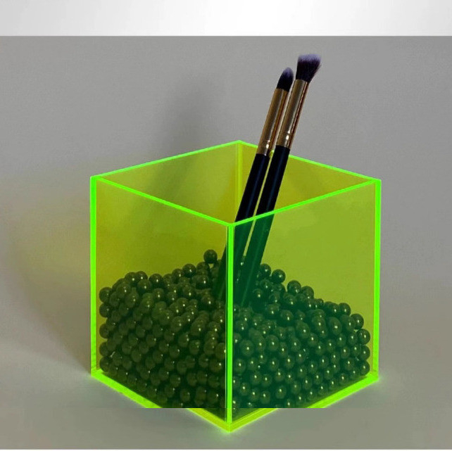 PMMA Brush Box Acrylic Pen Box For Home Decor And Commercial Promotion