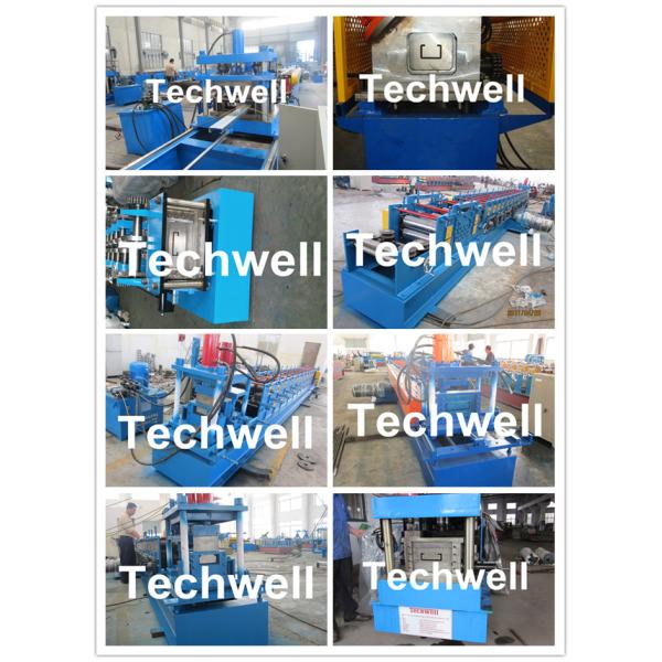 Single Side Adjustable Small C Purlin Roll Forming Machine with PLC Frequency Control System