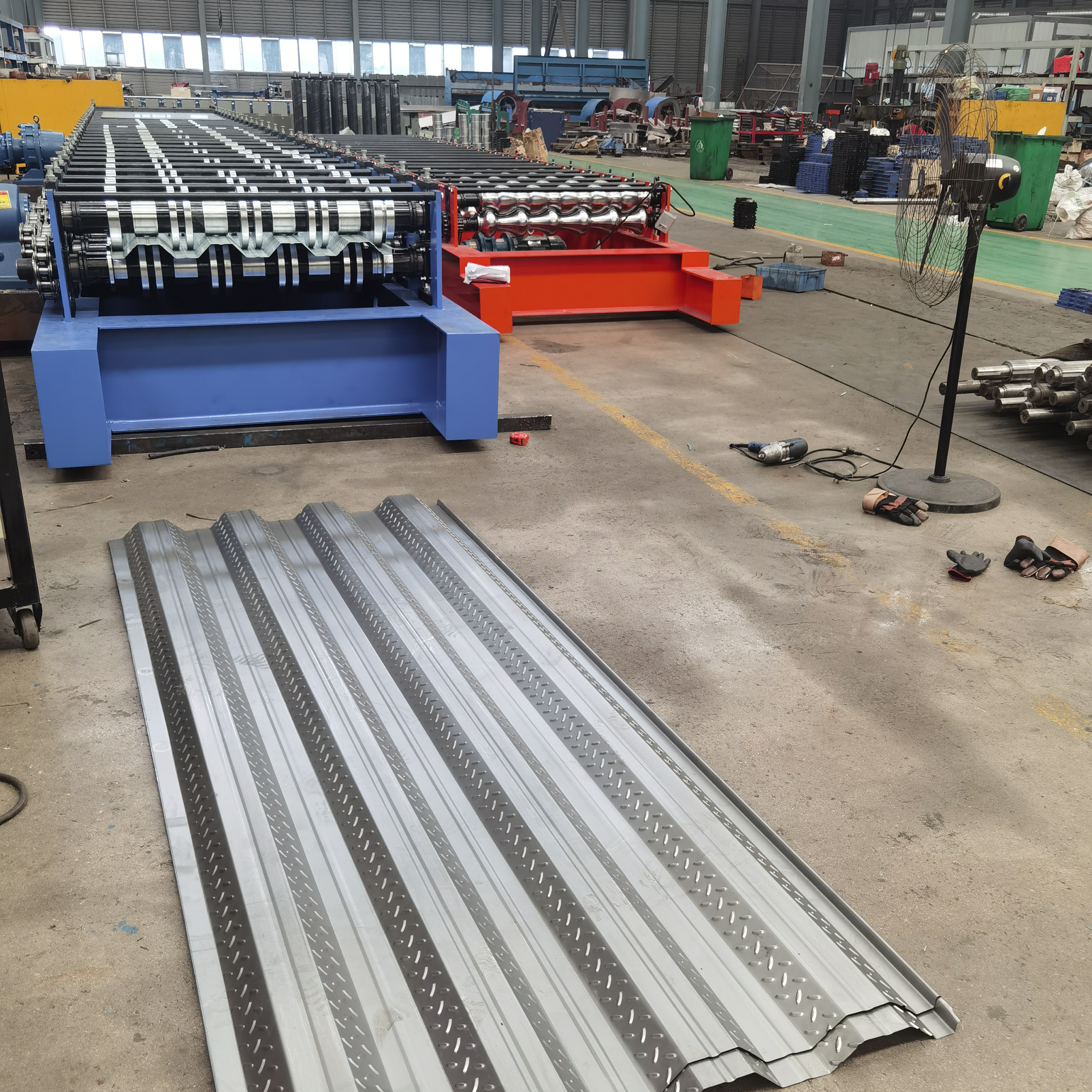 JCX Floor Deck Roll Forming Machine Automatic Metal Steel Structure Floor Deck Roll Forming Machine
