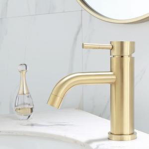 Wholesale Bathroom Polishing Stainless Steel Basin Faucet Environmental Protection from china suppliers