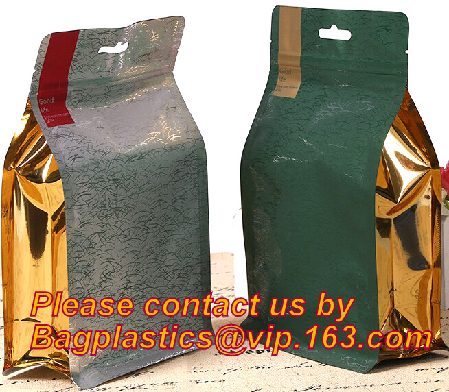 polypropylene Crystal Clear Cello Bags flat square block bottom opp bag,candy opp square bottom cello bag bagease packag