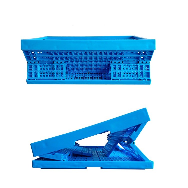 Fresh Food Loading Plastic Collapsible Crates 600*400*240 mm Mesh Structure