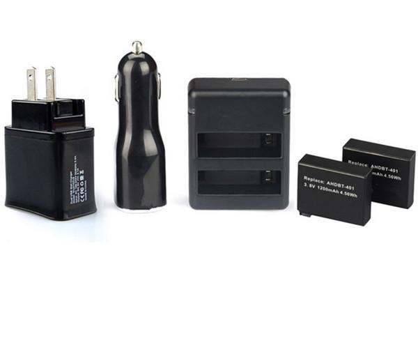 4.2V 800mA Camera Li-ion Dual Rapid Battery Charger LED Lights With USB Cable