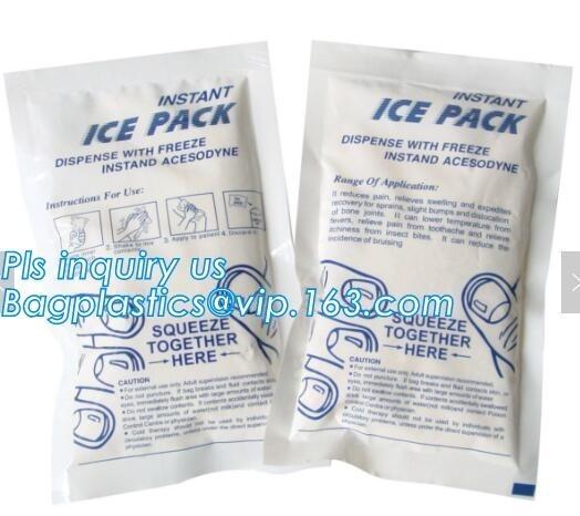 breastmilk lunch bag cooler plastic reusable ice pack, 250g gel water injection