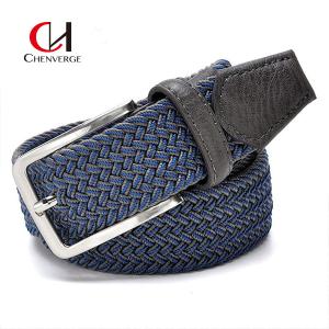 Wholesale ODM Woven Elastic Belt Needle Buckle canvas Braided Belt from china suppliers