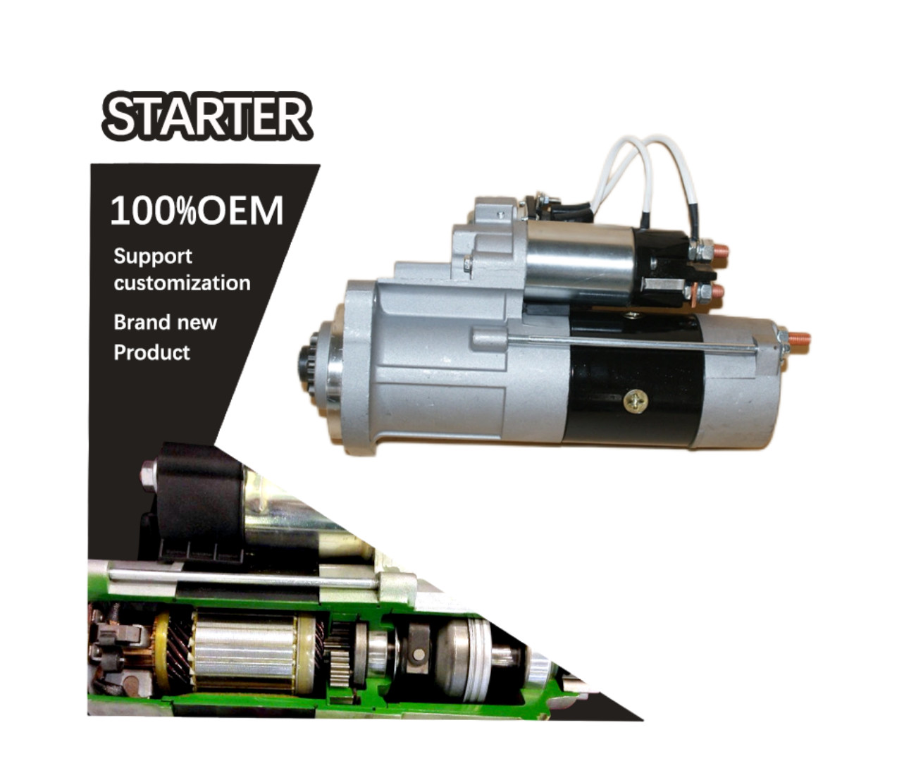 24V 12T CW STARTER MAN ENGINE M009T63271, M9T63271 51.26201-7263 51262017263