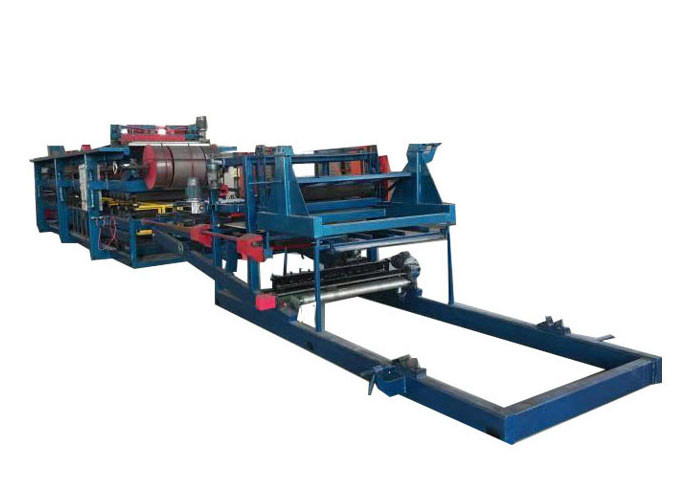 Auto Cutting System EPS Sandwich Panel Machine , Rockwool Sandwich Panel Production Line