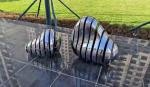 Outdoor SS316L Contemporary Metal Garden Sculpture