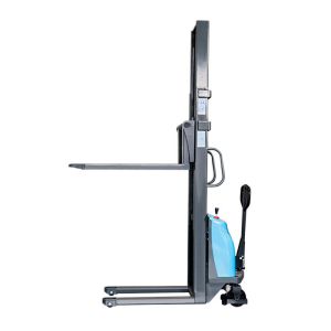 Remote Control Semi Battery Stacker , Light Self Loading Pallet Stacker