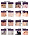 Professional beauty laser tattoo hair removal machine equipment no pain with lcd
