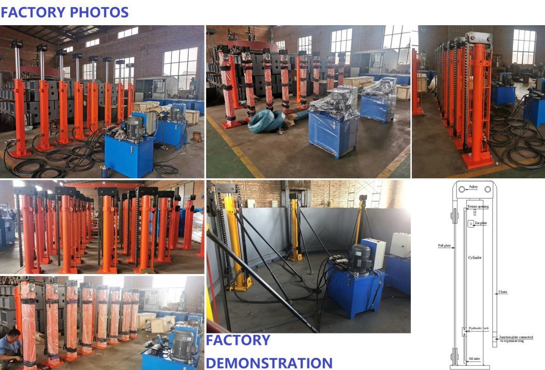 20t 50t 120t 150t 200t Electric Double Acting Lift Hydraulic Cylinder Jack