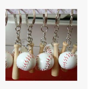 Wholesale New creative gift product baseball keychain keyrings wedding gift from china suppliers