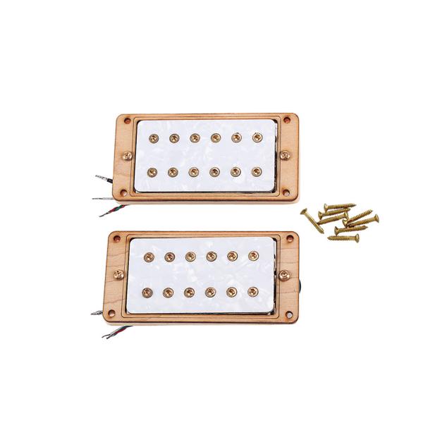 White Pearl Guitar Pickups Ceramic Electric Guitar Double Coil Humbucker Pickups