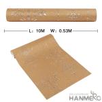 Golden Interior Wallpaper New Fashion Plant Fiber Particle CE / ISO Certificatio