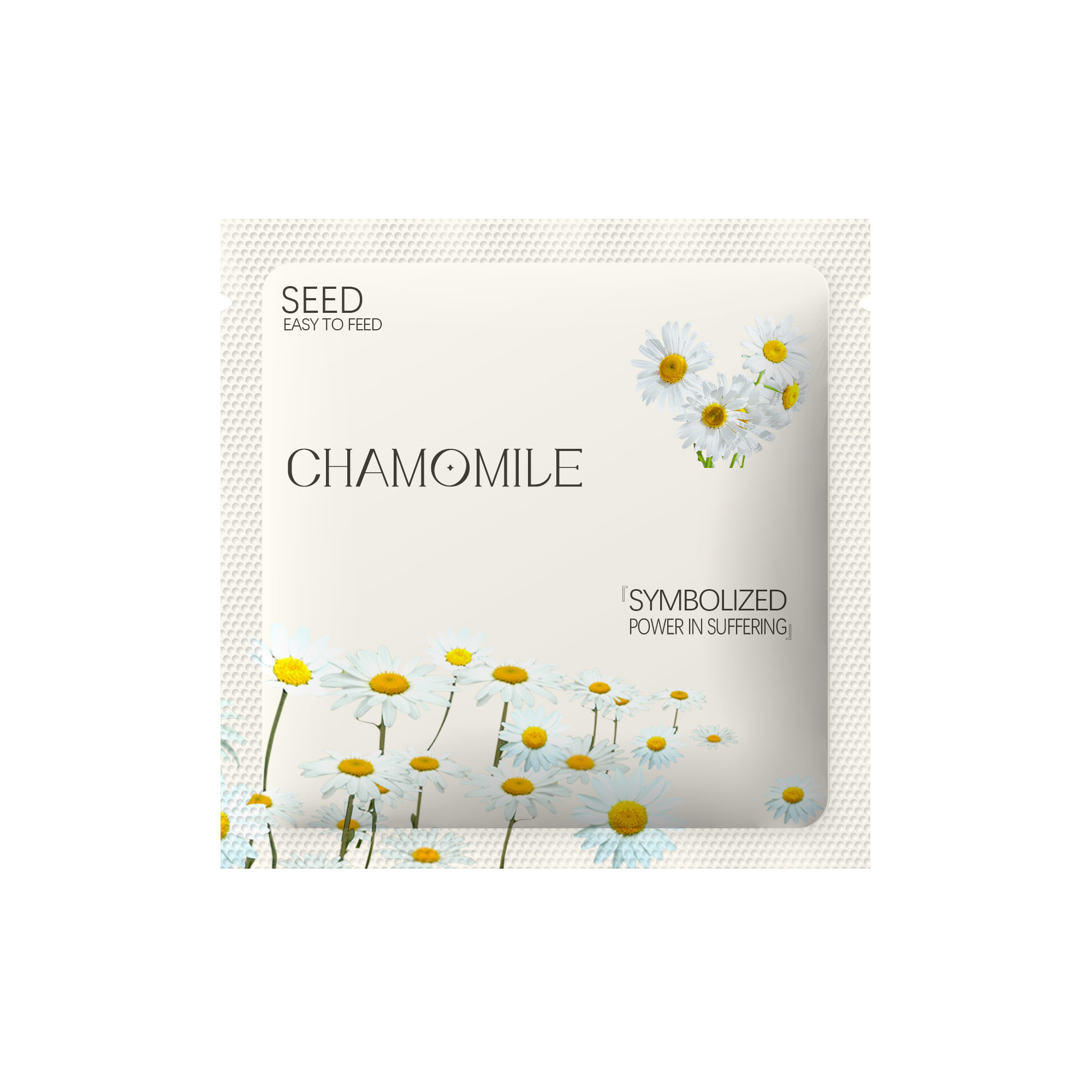 Custom Color Three Side Seal Pouch Flower Seeds Products Packaging BRC
