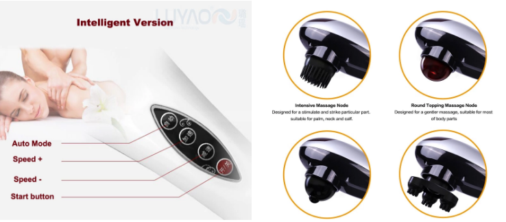 FDA Auditable Handheld Body Massager White Modern Design For Vibration Massage