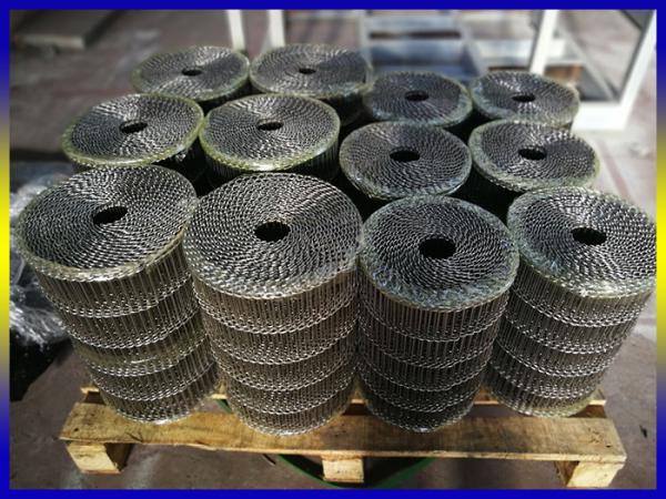 Chocolate Baking Flat Flex Stainless Steel Wire Mesh Conveyor Belt Air
