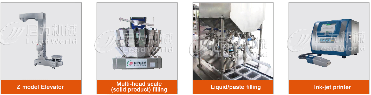 Leadworld Multi-function Weighing Filling Packaging Small Stand Up Bag Sachets Spice Grain Tea Coffee Powder Packing Machine
