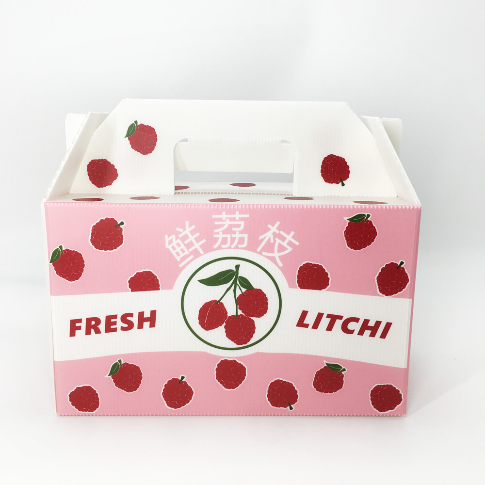 2.5mm Custom Corrugated Carton Abrasion Resistance Impact Absorb Lychee Cherry Berry Gift Box