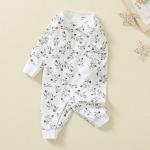 OEM pajamas baby romper with snap pajamas sleepwear onesie organic cotton baby