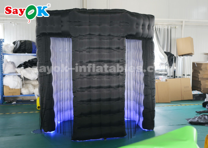 Inflatable Party Tent Octagon Inflatable Photo Booth With Air Blower For Exhibition Easy To Fold