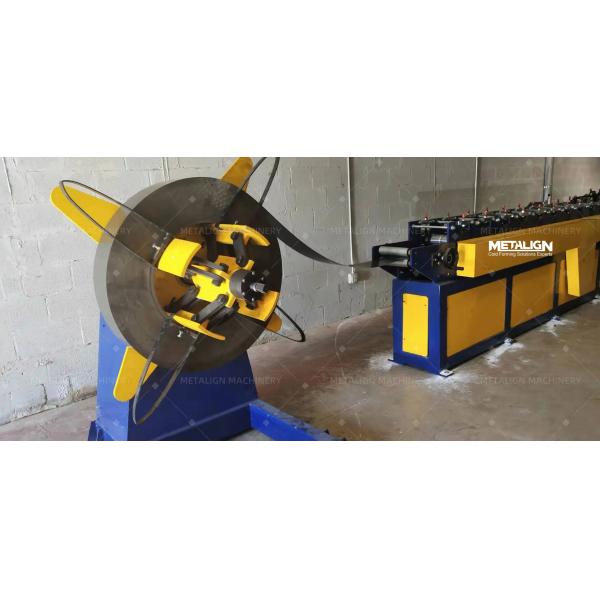 Continuous Roll Forming Machine With Protective Chain Cover And Hydraulic Flying Shear For Fence Post Profiles