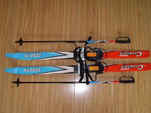 Wholesale Kids Crosscountry ski sets with metal plastic ski bindings, ski poles from china suppliers