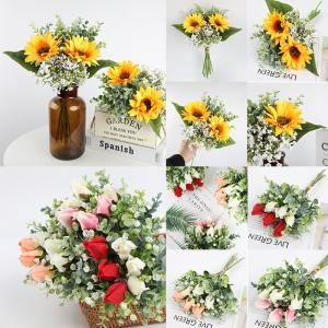 Wholesale Artificial hand-held bouquets, artificial plants, and fake flower bouquets from china suppliers