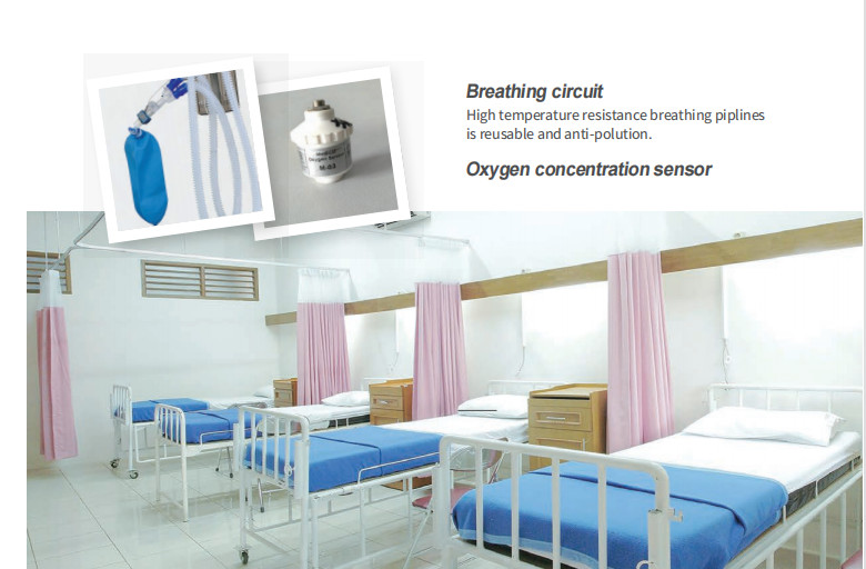 S1100 20 CmH2O-100 CmH2O Medical Ventilator Equipment Breathing Machine In ICU