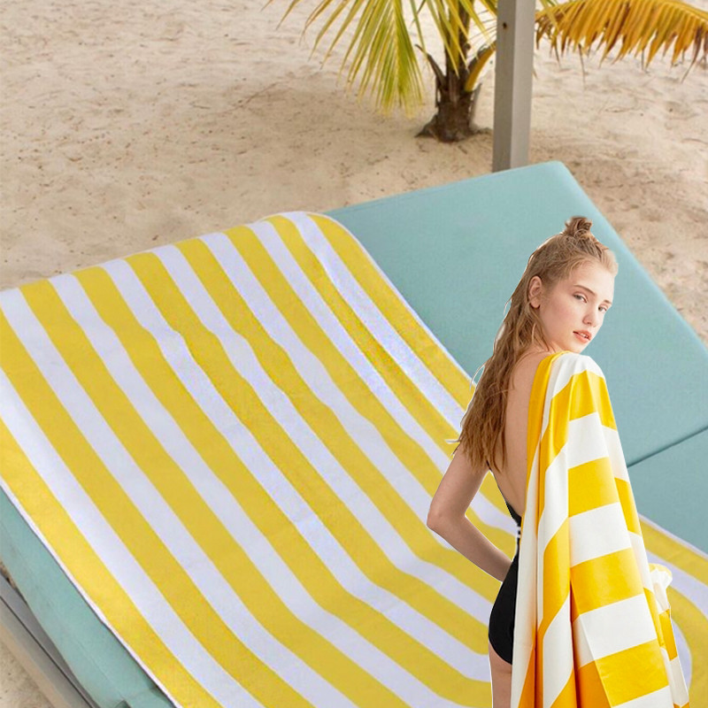 ODM Sand Free Stripe Printed Microfiber Sports Towel Golf Towels Bulk 60x120