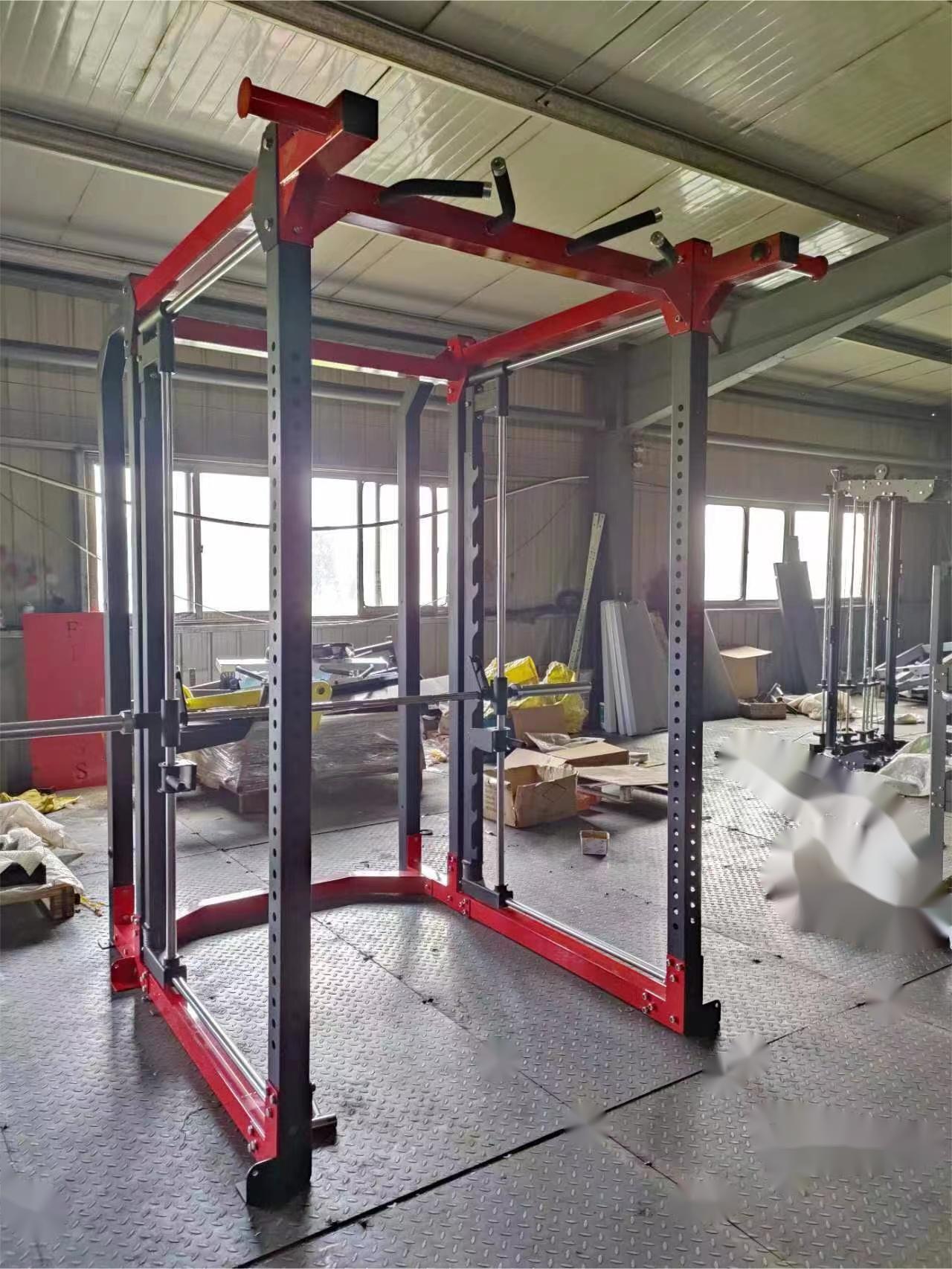 Workout Equipment Weight Bench Rowing Leg Press Multi Function Smith Machine With Weight Stack