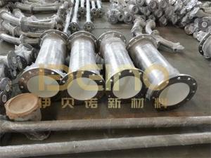 Wholesale Metal Wear Resistant Ceramic Pipe Customizable In Mining Industry from china suppliers