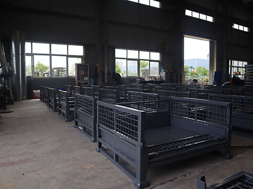 Convenient And Space Efficient Wire Mesh Pallet Cage 2 - 4 Layers Load Capacity 500-1000kg