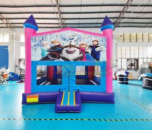 Wholesale Plato Inflatable Bounce Houses Backyard Frozen Kids Bouncy Castle from china suppliers