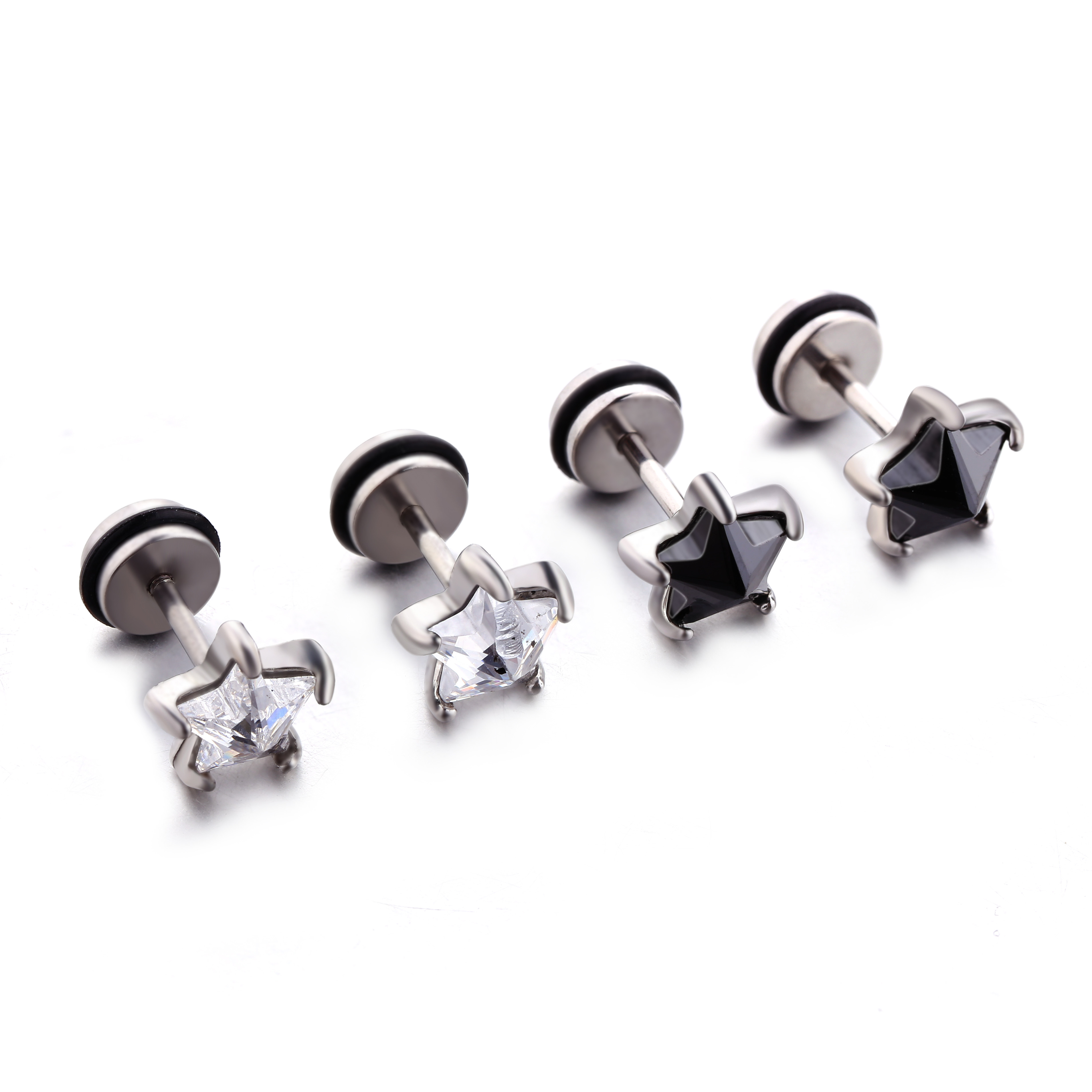 USA Hot Sale Star Stud Earrings Shinning Fashion Zircon Stud Earrings