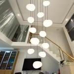 Modern Loft Duplex Apartment Villa High Ceiling Chandelier for Home Bedroom