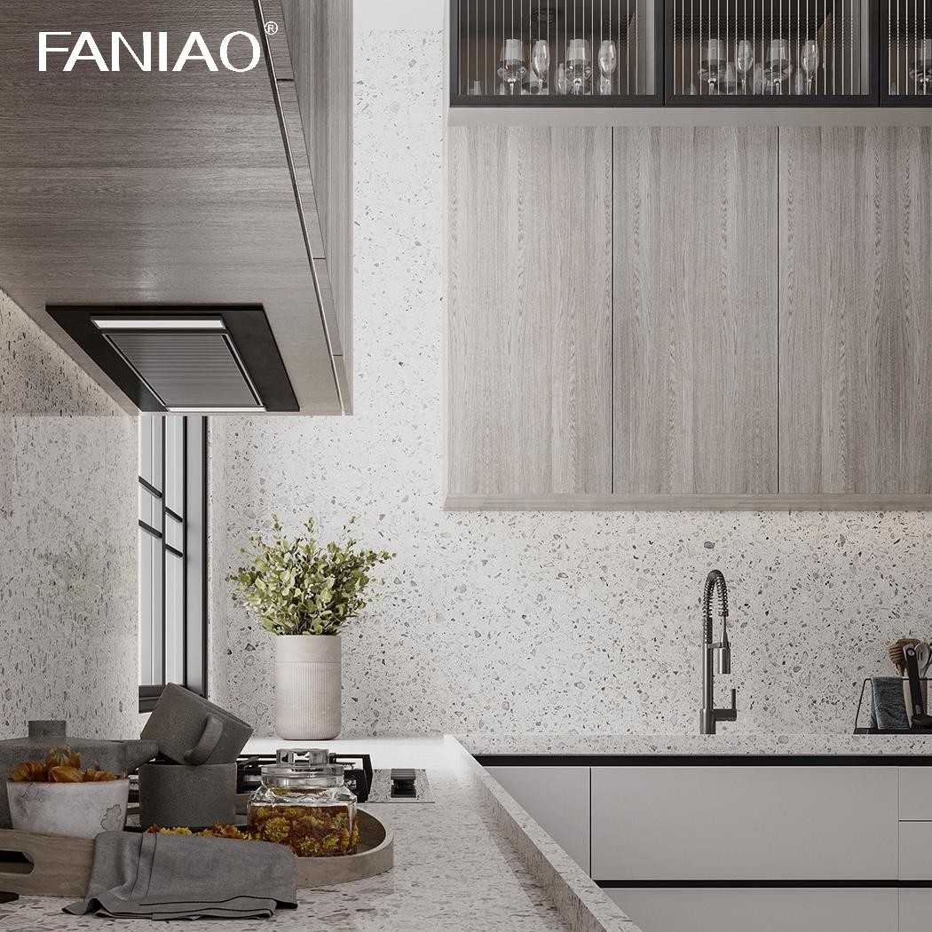 Factory Direct Supply Kitchen Furniture Manufacturer Wood Melamine Kitchen Cabinet
