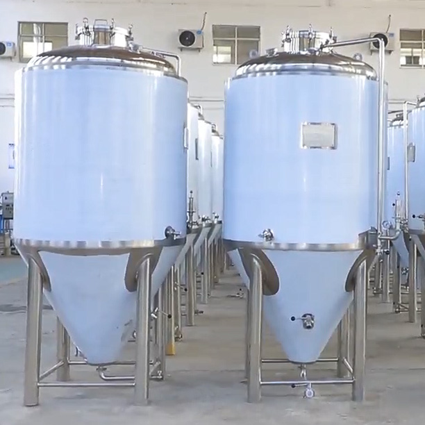 500 KG Conical Beer Fermenter with Heating and Cooling Jacket 1000L Commercial Grade