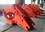 Heavy Duty Doosan 500 Excavator Grapple , Mechanical Grapple 2400kg