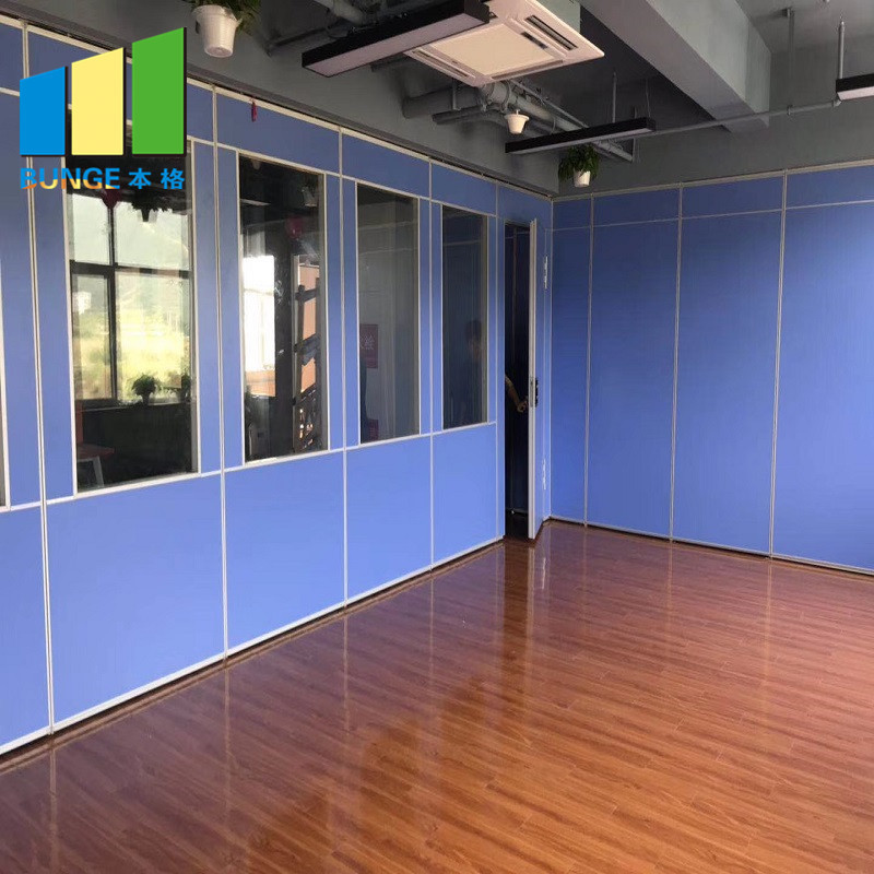 Folding Wood Glass Door Movable Partition Walls For Banquet Hall