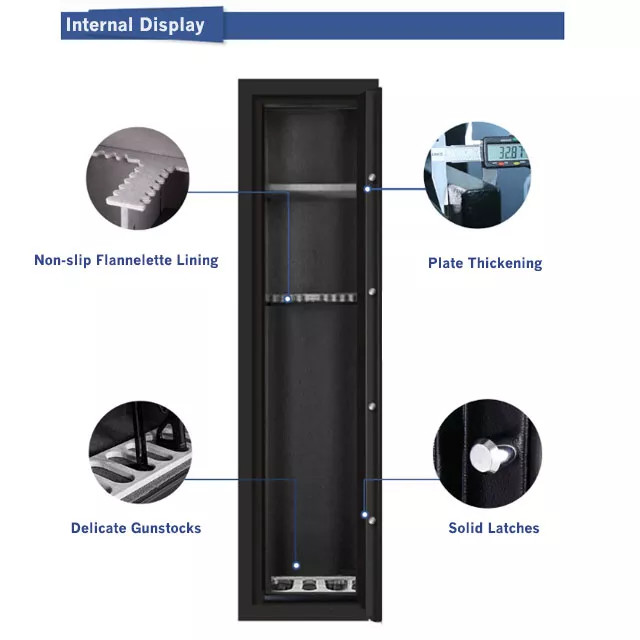 Home Metal Fireproof Storage Security Metal Wall Hidden Durable Long Gun Safe Box