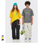 Street Personality Fun Cactus Print Short Sleeve T Shirt Loose 210g