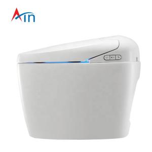 Wholesale Ceramic Bathroom Smart Toilet Automatic Operation , Round Toilet Bowl Shape from china suppliers