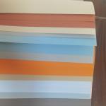 Orange Beige Graphic PVC Laminated Film Mildewproof Adhesive PVC Film