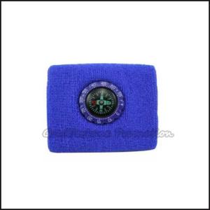 Wholesale Customed promotion printed logo polyester/cotton outdoor sports compass wrister bracer from china suppliers
