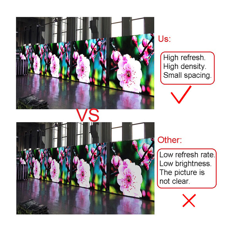 Seamless Noiseless Concert P3.91 500*500mm LED Video Wall