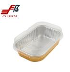 500ml 40 Micron Aluminium Foil Food Containers Meal Tray With Lid Box