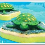 Custom Water turtle Aqua Play Water Playground , Spray Park Equipment For Kid