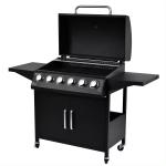 Large 60000btu 6 Burner Butane Gas BBQ Grill for Customizable Outdoor Barbecue